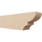 Ekena Millwork 4in. W x 6in. H x 20in. L Ridgewood Woodgrain TimberThane Rafter Tail, Primed Tan RFTUR04X06X20RIDRCPR - alternate 1